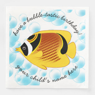Tropische Halfmaan Butterflyfish Exotic Sealife Servet