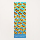 Tropische halfmoon Butterflyfish in bubelwater Yogamat (Voorkant)