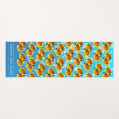 Tropische halfmoon Butterflyfish in bubelwater Yogamat (Voorkant (horizontaal))