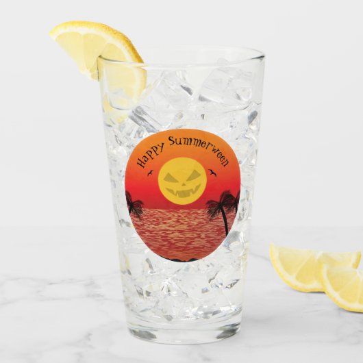 Tropische Halloween Glas (Voorkant ijs)