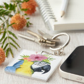Tropische Halo - Parrot Sleutelhanger (Voorkant Rechts)