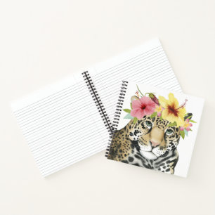 Tropische halo Zoete Cheetah Notitieboek