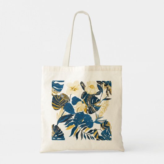 Tropische Hand getrokken: Creatief Naadloos Patroo Tote Bag (Achterkant)
