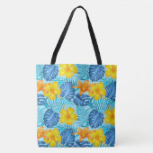 Tropische handpalmen Canvas tas (Voorkant)