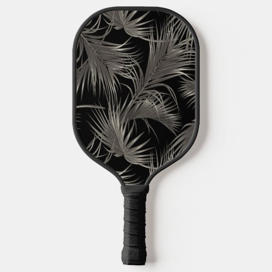 Tropische handpalmen met monogram Initialen Pickleball Paddle (Achterkant)