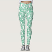 Tropische handpalmen Print Vrouwen Leggings (Voorkant)