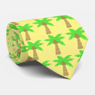 Tropische handpalmen tonen aangepaste kleur stropdas