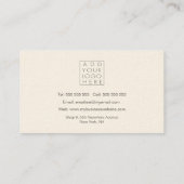 Tropische handpalmen — Visual Design Artist Visitekaartje (Achterkant)