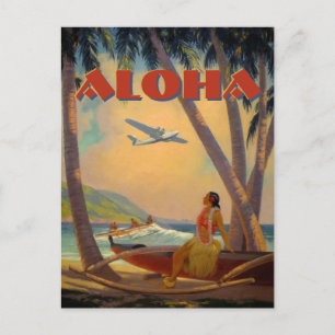 tropische Hawaï Aloha Briefkaart