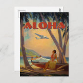  tropische Hawaï Aloha Briefkaart (Voorkant / Achterkant)