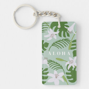 Tropische Hawaiaanse Aloha Sleutelhanger