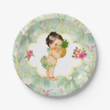 Tropische Hawaiaanse Luau Hibiscus Baby Meisje