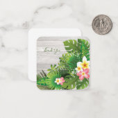  Tropische Hawaii Dank u Notitiekaartje (Voorkant / Achterkant in situ)