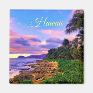 Tropische Hawaii Seashore Sunset Magneet