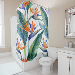 Tropische hawaiiaanse aloha print douchegordijn