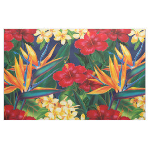 Tropische Hawaiiaanse Bloemen van het Paradijs Stof