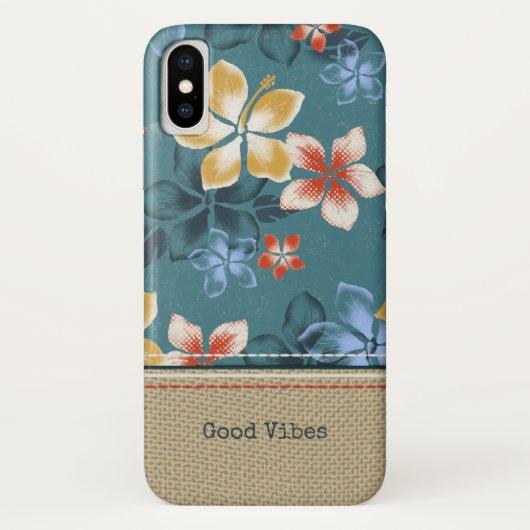 Tropische  Hawaiiaanse eilanden Surfer Case-Mate iPhone Case (Achterkant)
