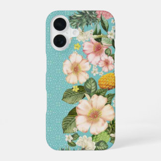 Tropische Hawaiiaanse Turquoise iPhone Case 16 Hoesje