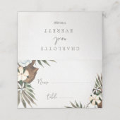 Tropische Hawaiian Floral & Coconut (Buitenkant ongevouwen)