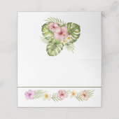 Tropische Hawaiian Flowers Weddenschap (Buitenkant ongevouwen)