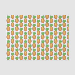 Tropische Hawaiian Island Pineapple Beach Print Tissuepapier