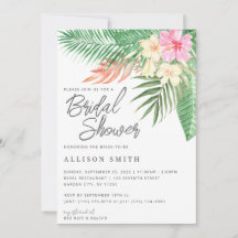 Tropische Hawaiian Luau Bridal Shower Invitation