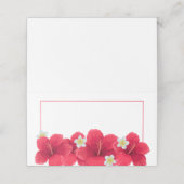 Tropische Hawaiian Luau Place Kards (Buitenkant ongevouwen)