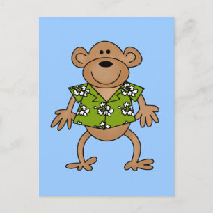 Tropische Hawaiian Monkey Tshirts en cadeaus Briefkaart