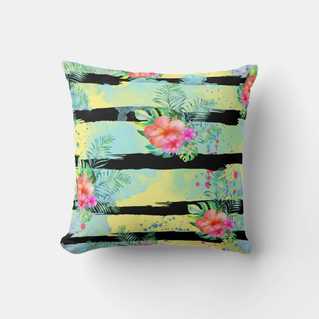 Tropische Hawaiian Pillow Kussen (Voorkant)