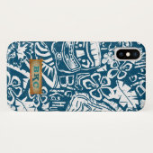 Tropische  Hawaiian Tiki Surfer Case-Mate iPhone Case (Achterkant (horizontaal))