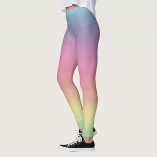 Tropische hemel   Kleurrijke regenbooggradiënt Leggings