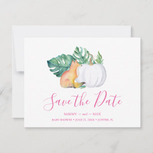 Tropische Herfst Sla de datum op Save The Date