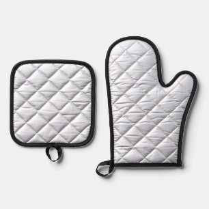 Tropische herfst, zomerbladpatronen ovenwant & pannenlap set
