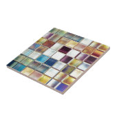 Tropische herinneringen aan mozaïekschilderij tegeltje (Zijkant)