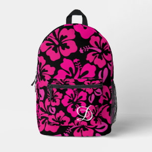 Tropische hibiscus bloem Hawaii roze bloemig Bedrukte Rugzak