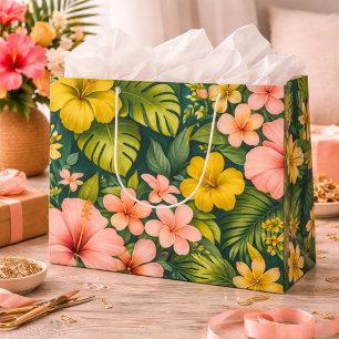 Tropische Hibiscus Bloemrijke Luxe Groot Cadeauzakje