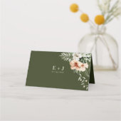 Tropische hibiscus boho pastel Bruiloft (Achterkant)