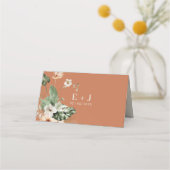 Tropische hibiscus boho pastel Bruiloft (Achterkant)