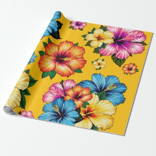 Tropische Hibiscus Cadeaupapier
