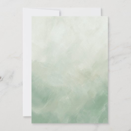 Tropische Hibiscus en gebladerte Waterverf Bloemen Kaart (Achterkant)