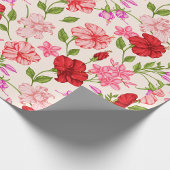 Tropische Hibiscus en Plumeria Bloemenpatroon Cadeaupapier