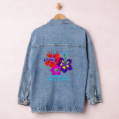 Tropische Hibiscus familiereünie Denim Jacket (Hangar)