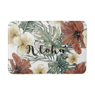 Tropische Hibiscus Floral Chic Aloha Badmat