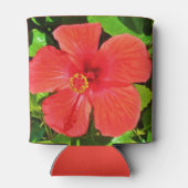 Tropische Hibiscus Flower Blikjeskoeler (Achterkant)