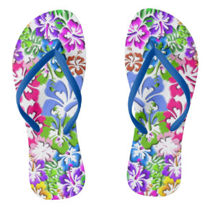 Tropische Hibiscus Flower Teenslippers