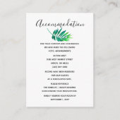 Tropische hibiscus Hawaiian Beach bruiloft Informatiekaartje (Voorkant)