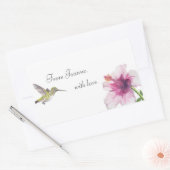 Tropische Hibiscus Hummingbird Label (Envelop)