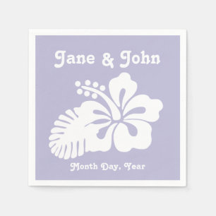 Tropische Hibiscus in Lavender Napkins Servet