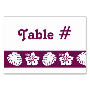 Tropische Hibiscus in Wijntafel Kaart