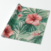 Tropische Hibiscus & Monstera